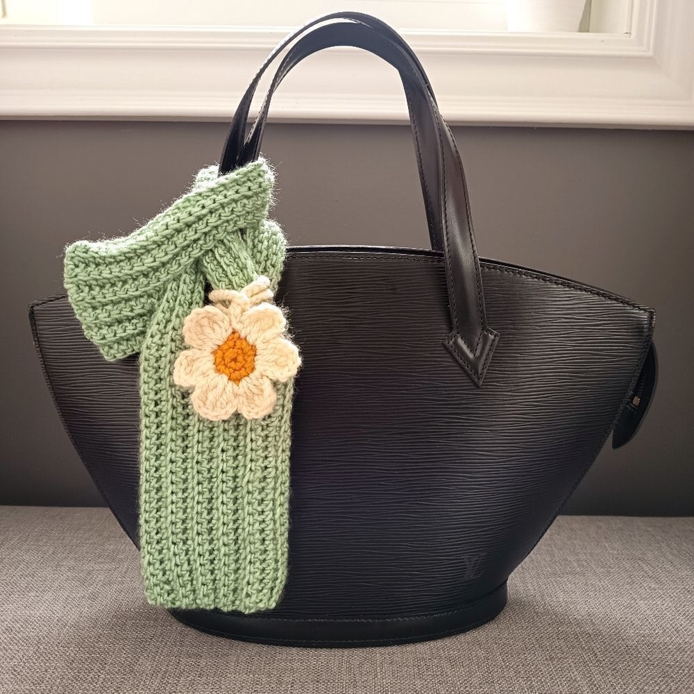 💚Crochet Cell Phone Pocket - Mint Green